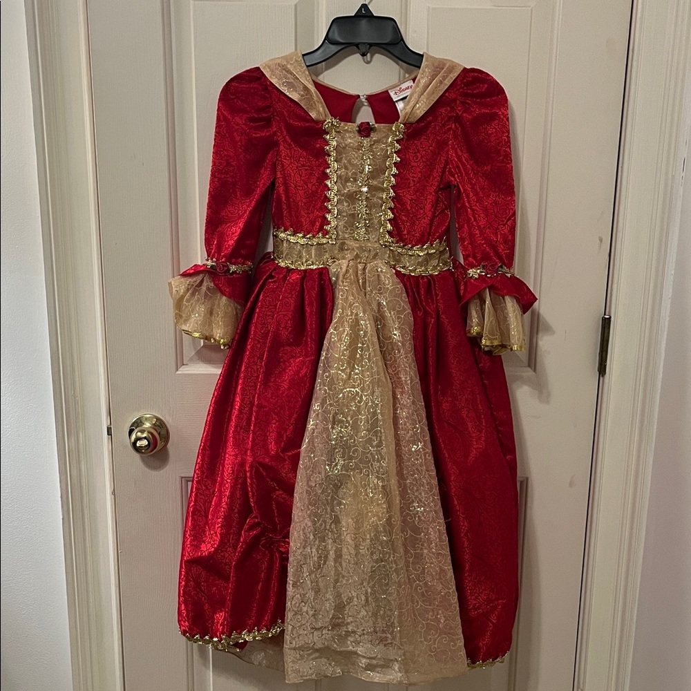 Disney’s Bell Red and Gold Kids Costume Dress